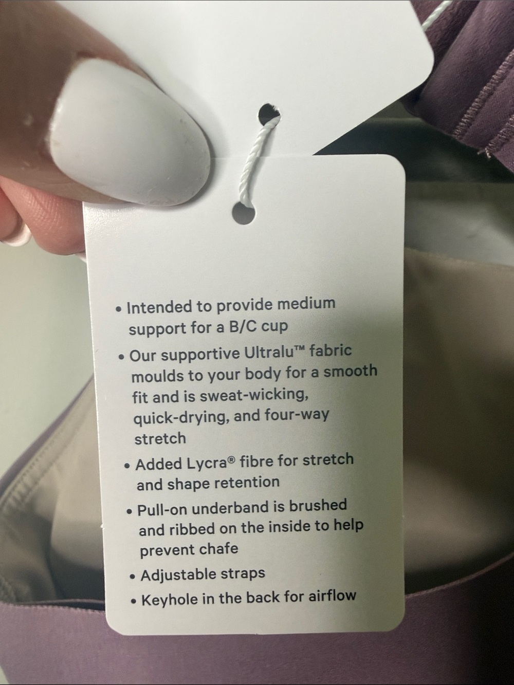 Lululemon Ultralu Square Neck Workout Bra B/C - Picture 6 of 6